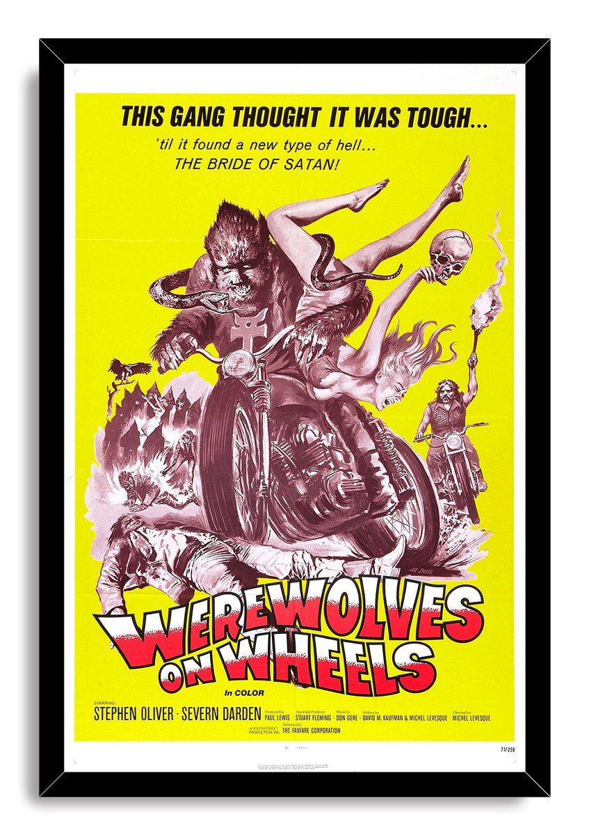 Werewolves on Wheels Decorative Painting (paper and canvas) art poster printing print
