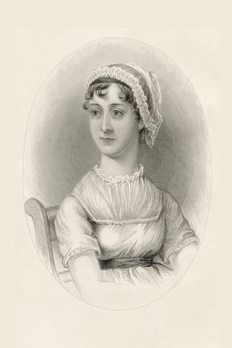 Jane Austen Decorative Painting (paper and canvas) art poster printing print