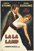 La La Land Emma Stone Ryan Gosling Decorative Painting (paper and canvas) art poster printing print