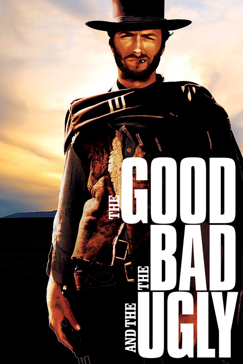 The Good The Bad and The Ugly Clint Eastwood Decorative Painting (paper and canvas) art poster printing print