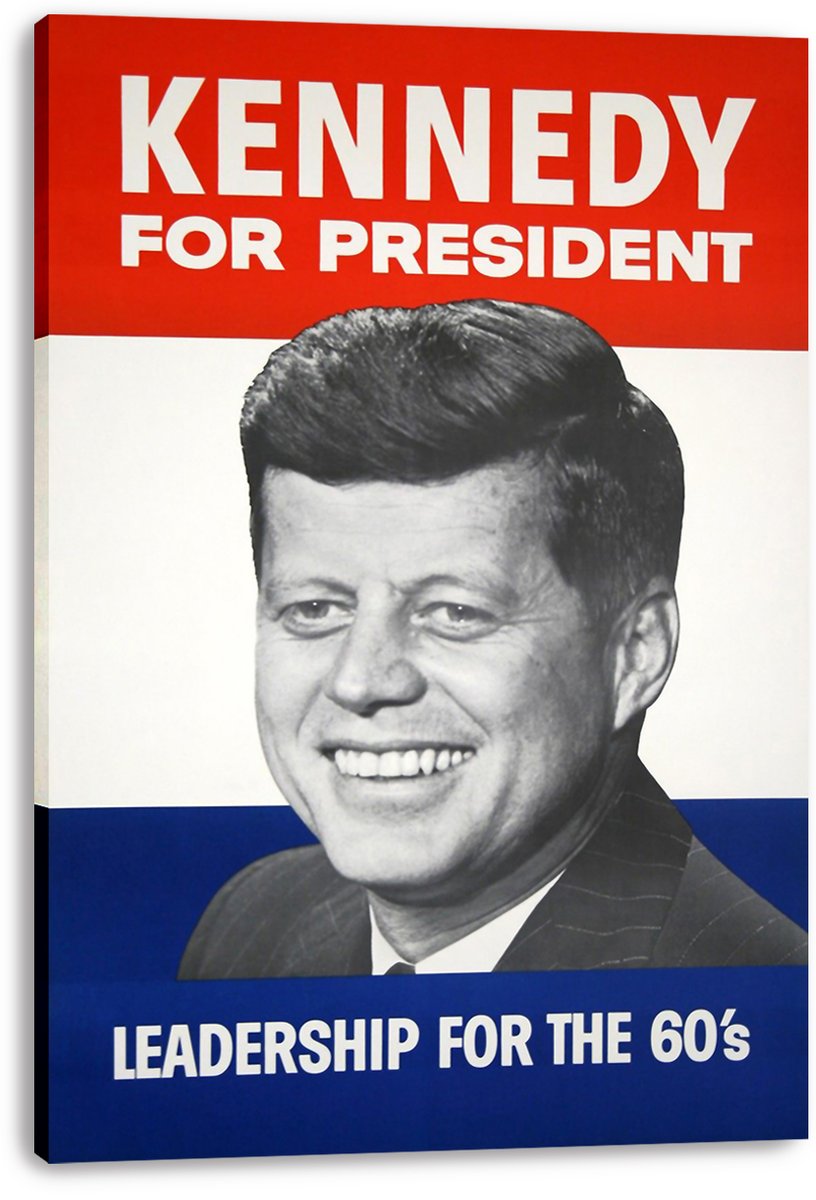 John F. Kennedy JFK Campaign Poster Decorative Painting (paper and canvas) art poster printing print