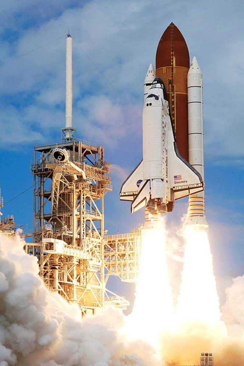 Space Shuttle Discovery Launch Decorative Painting (paper and canvas) art poster printing print
