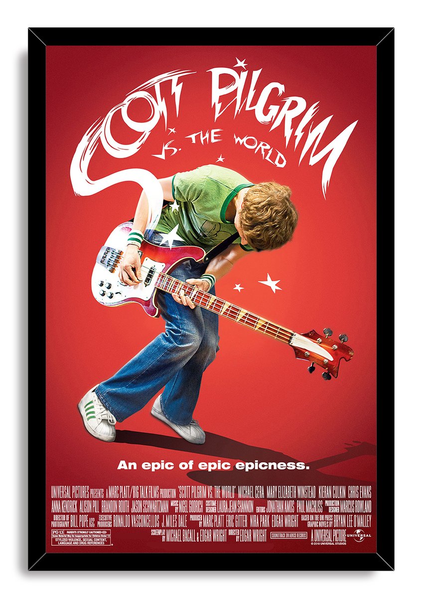 Scott Pilgrim vs. The World Movie Poster Decorative Painting (paper and canvas) art poster printing print
