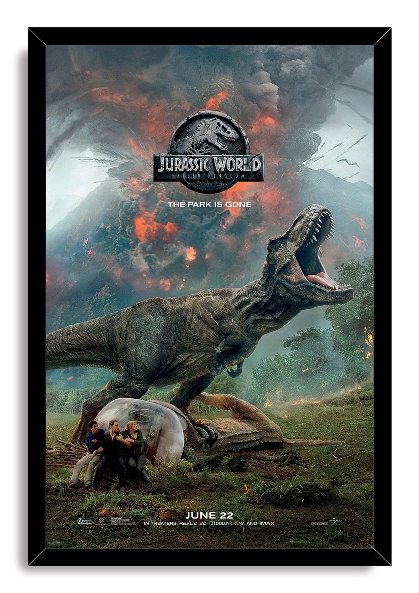 Jurassic World Fallen Kingdom Decorative Painting (paper and canvas) art poster printing print