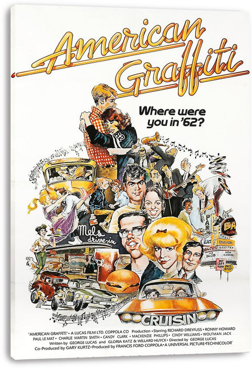 American Graffiti Movie Poster Decorative Painting (paper and canvas) art poster printing print