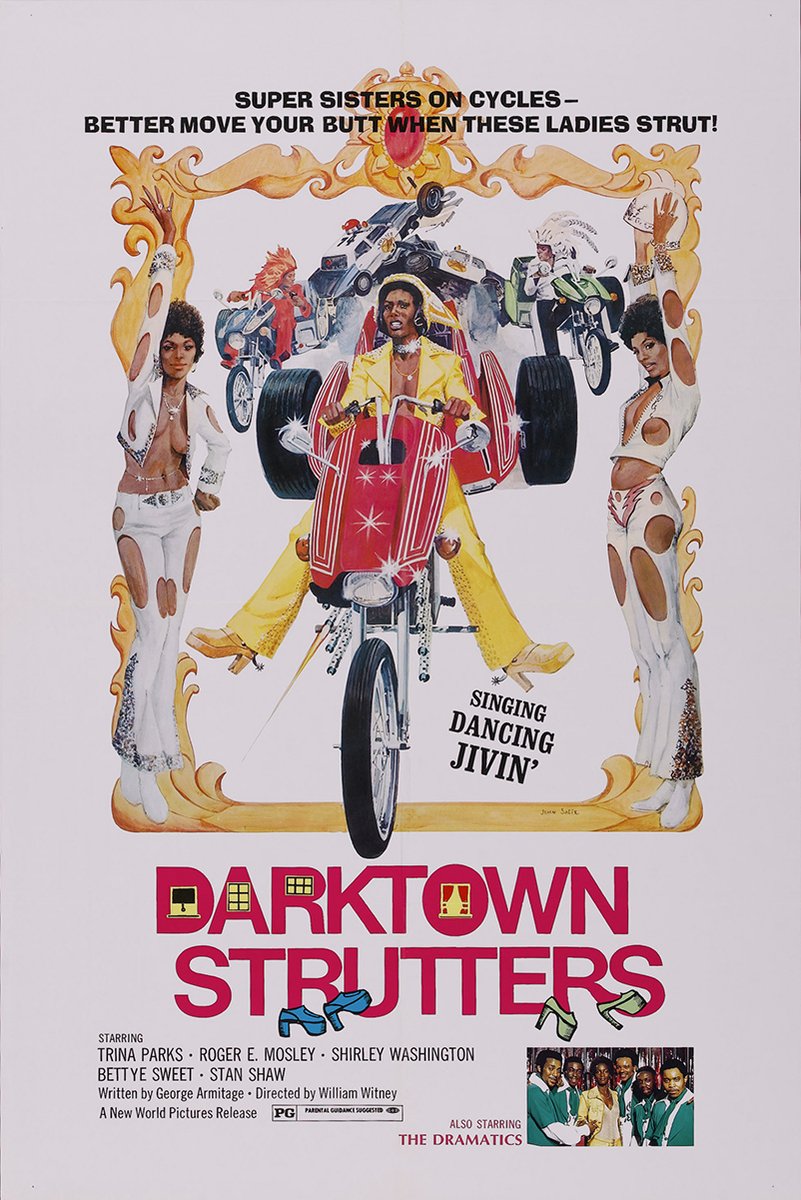 Darktown Strutters Blaxploitation Movie Poster Decorative Painting (paper and canvas) art poster printing print