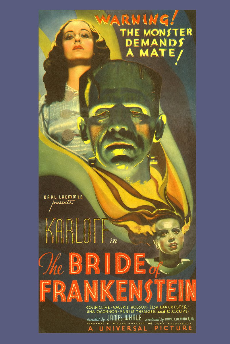 Bride of Frankenstein Movie Poster Decorative Painting (paper and canvas) art poster printing print