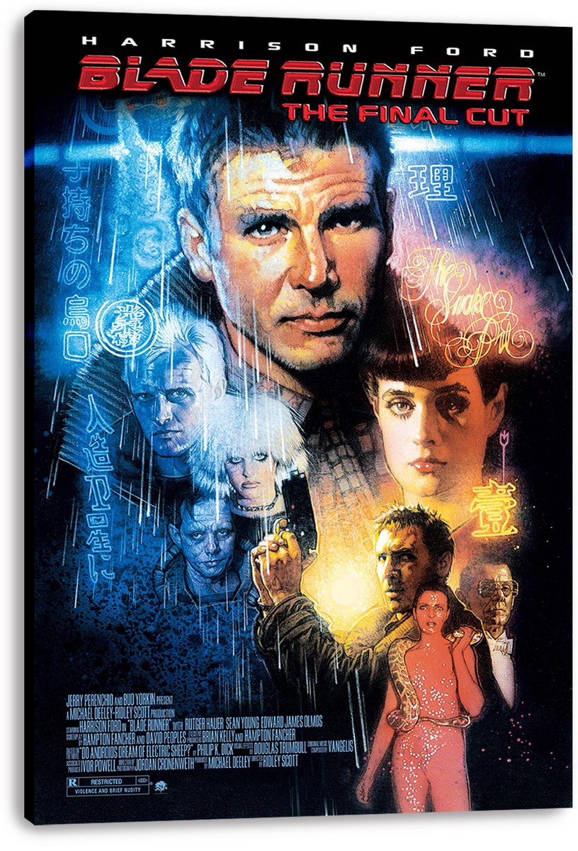 Blade Runner Harrison Ford Sci-Fi Movie Decorative Painting (paper and canvas) art poster printing print