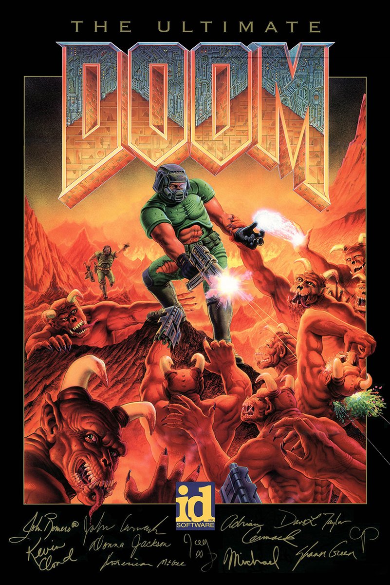 The Ultimate Doom Game Art Decorative Painting (paper and canvas) art poster printing print