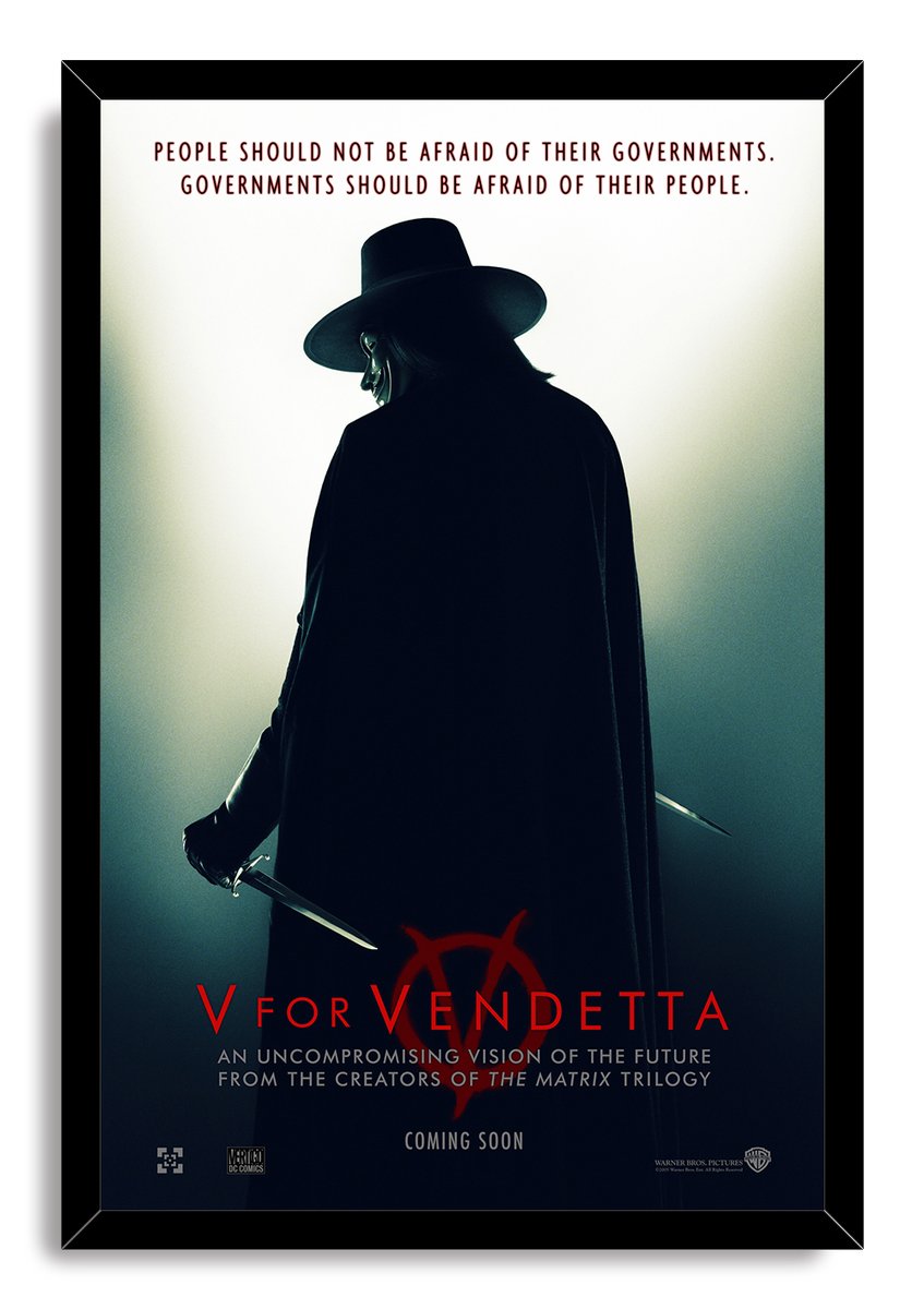 V for Vendetta Decorative Painting (paper and canvas) art poster printing print