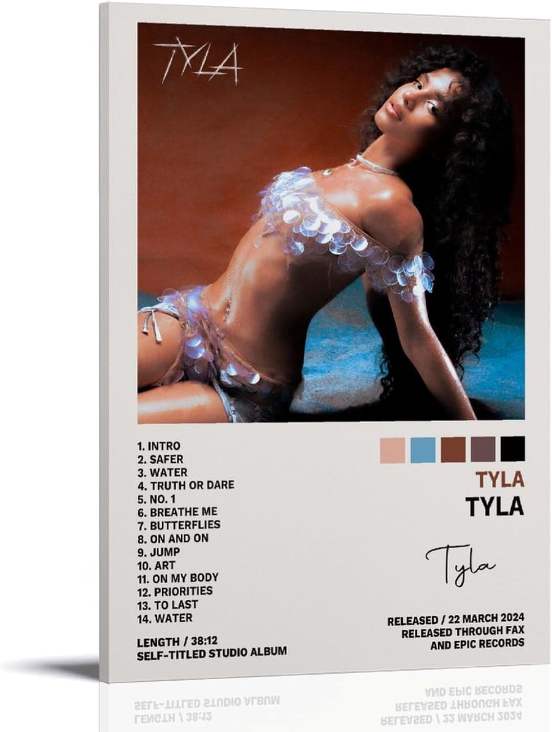 Tyla Tyla Poster Album Cover Posters for (Paper and Canvas) Art Poster Printing Print