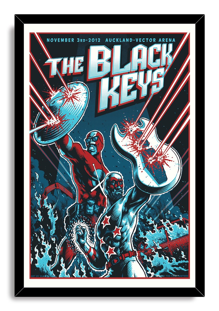 The Black Keys Superhero Duo Decorative Painting (paper and canvas) art poster printing print