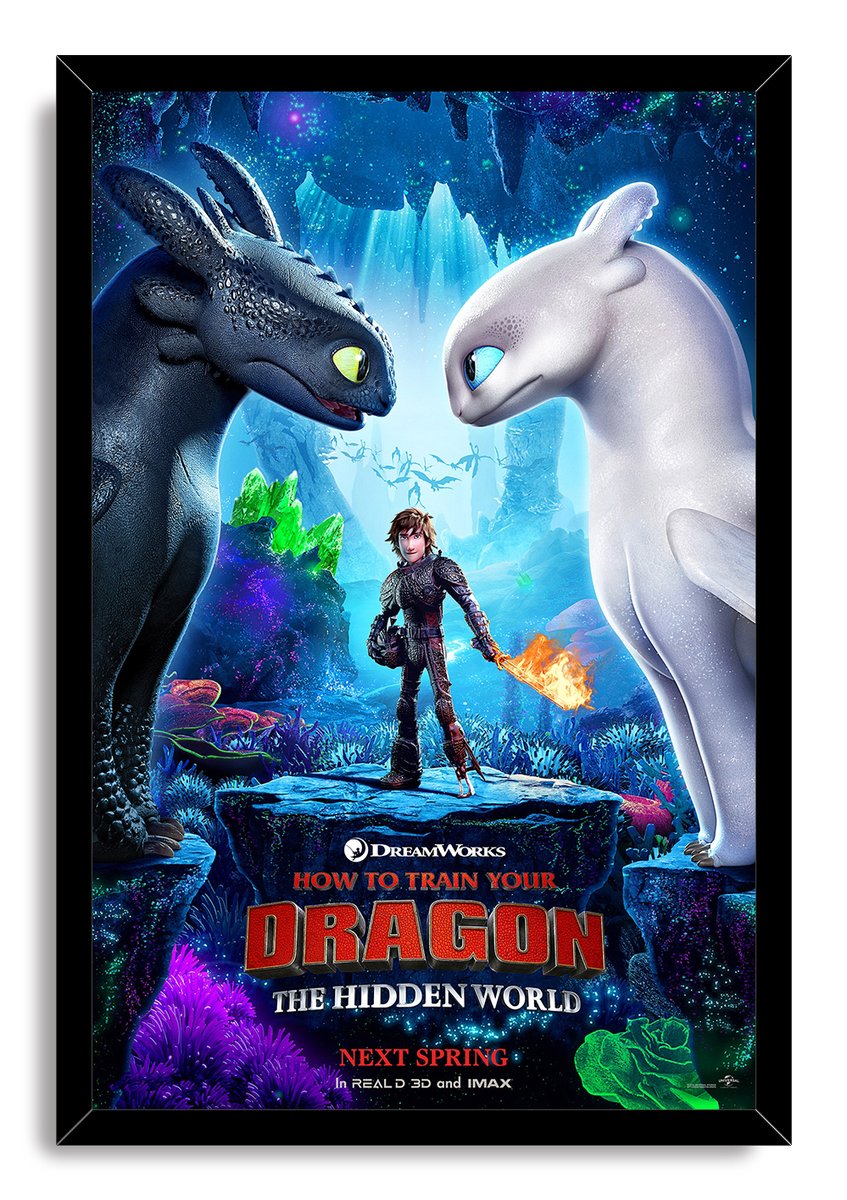 How to Train Your Dragon: The Hidden World Decorative Painting (paper and canvas) art poster printing print
