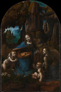Virgin of the Rocks by Leonardo da Vinci Decorative Painting (paper and canvas) art poster printing print