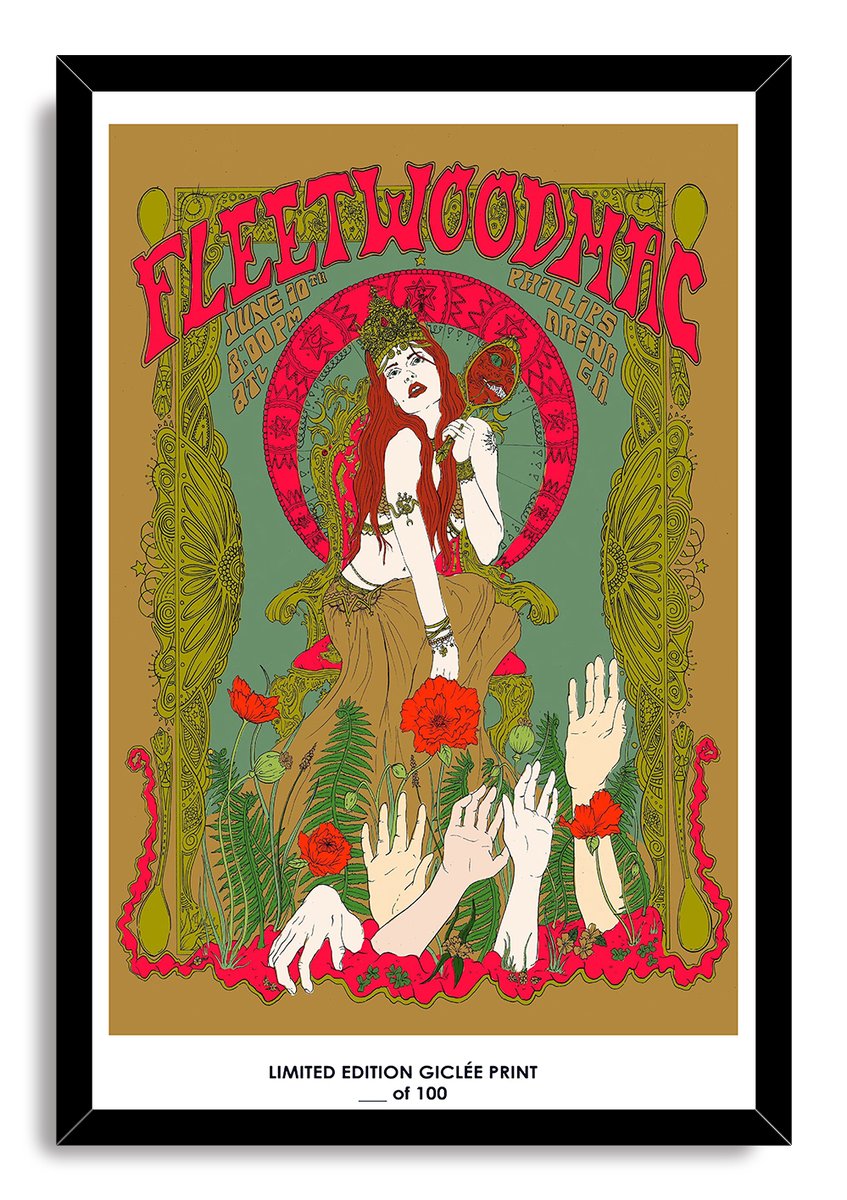 Fleetwood Mac Concert Poster Decorative Painting (paper and canvas) art poster printing print