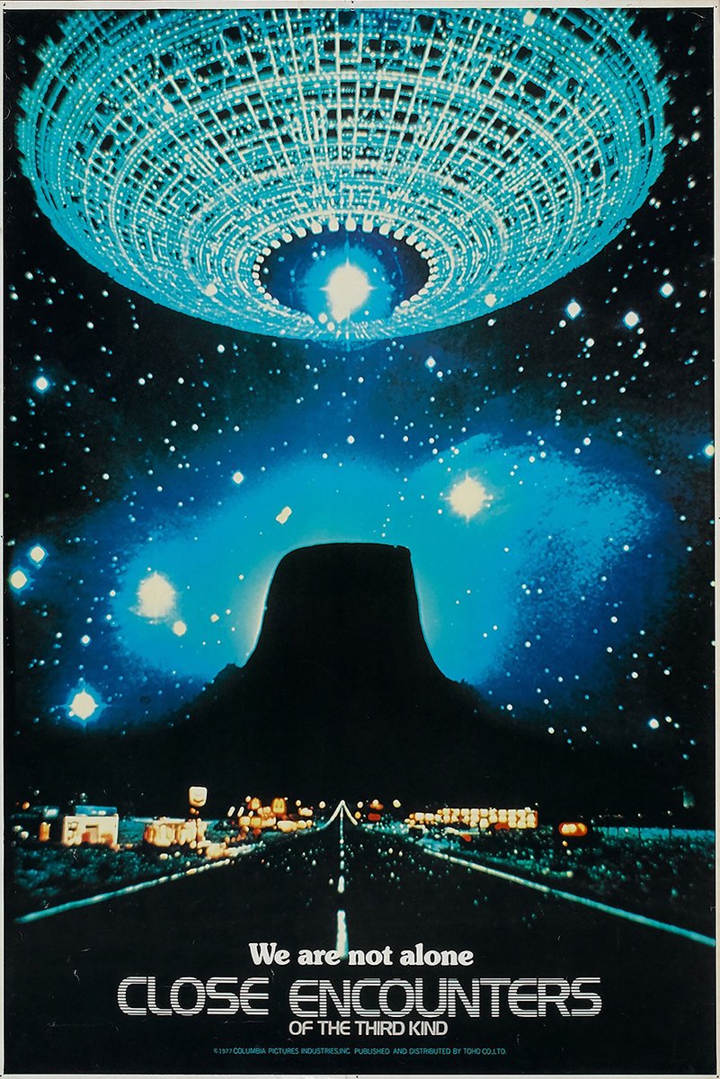 Close Encounters of the Third Kind Decorative Painting (paper and canvas) art poster printing print