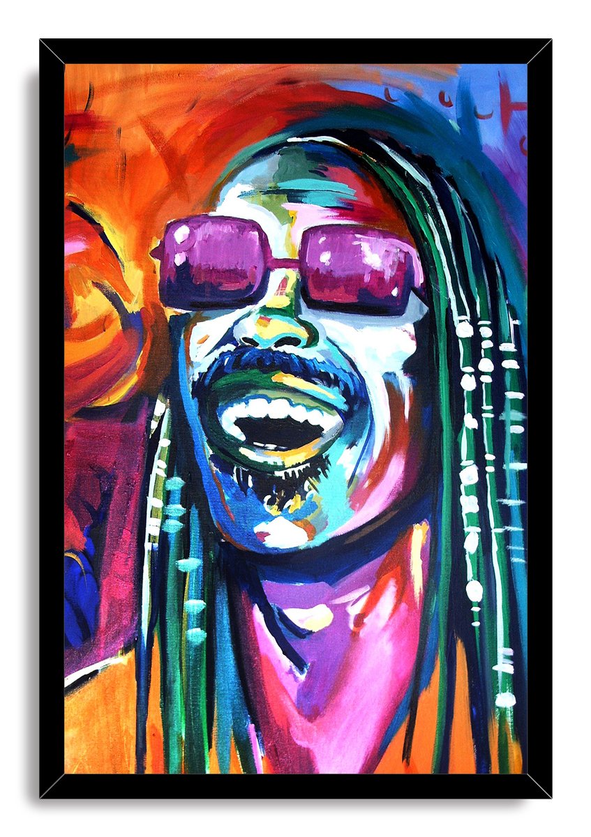 Stevie Wonder Decorative Painting (paper and canvas) art poster printing print