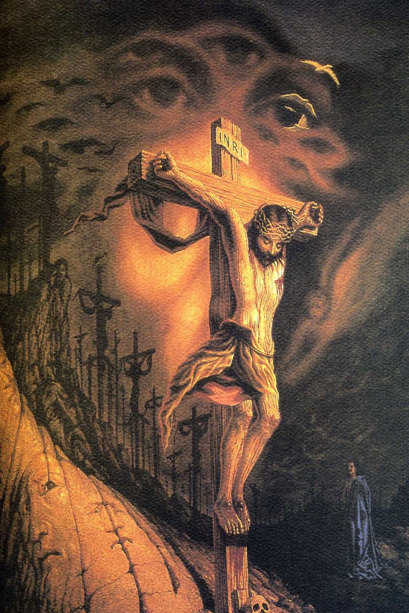 Crucifixion of Jesus Decorative Painting (paper and canvas) art poster printing print