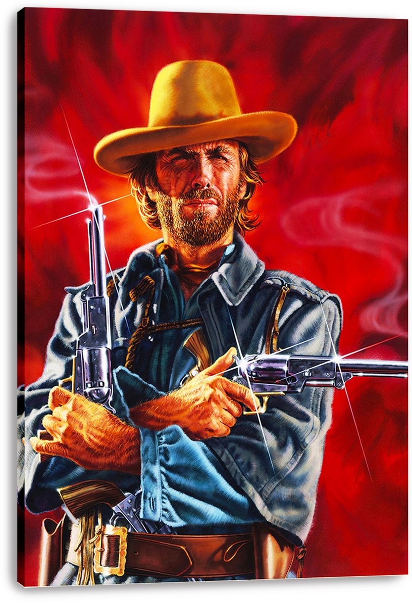 Western Gunslinger Decorative Painting (paper and canvas) art poster printing print