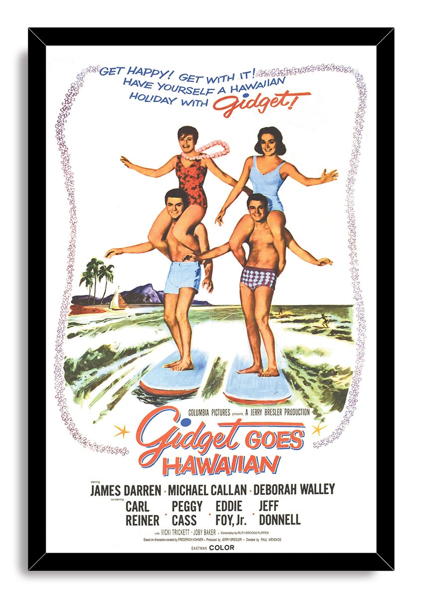 Gidget Goes Hawaiian Movie Poster Decorative Painting (paper and canvas) art poster printing print