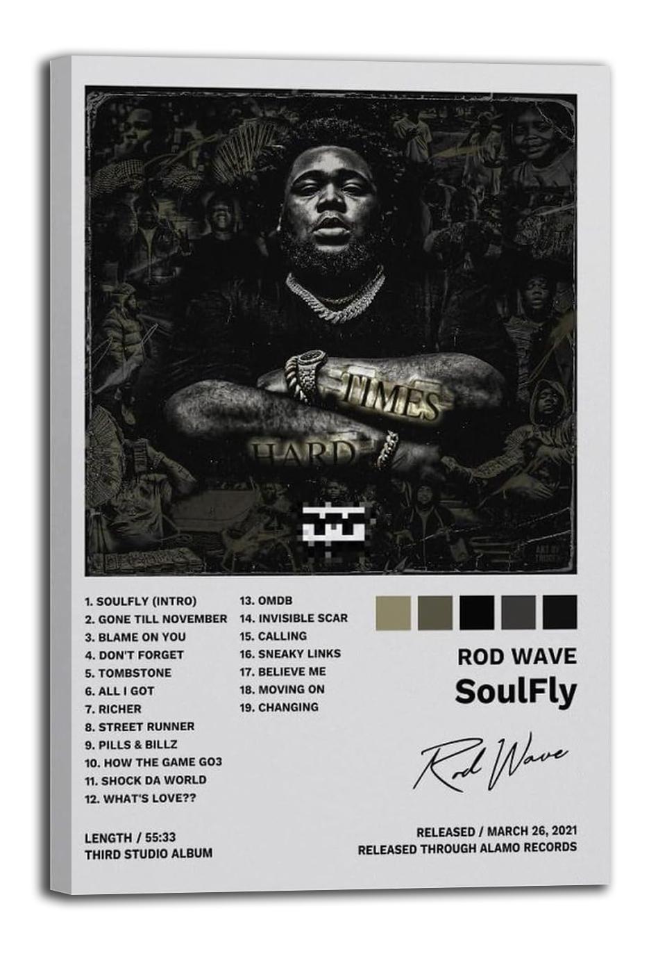 Rod Wave Poster Soulfly Album Cover Decorative Painting (paper and canvas) art poster printing print
