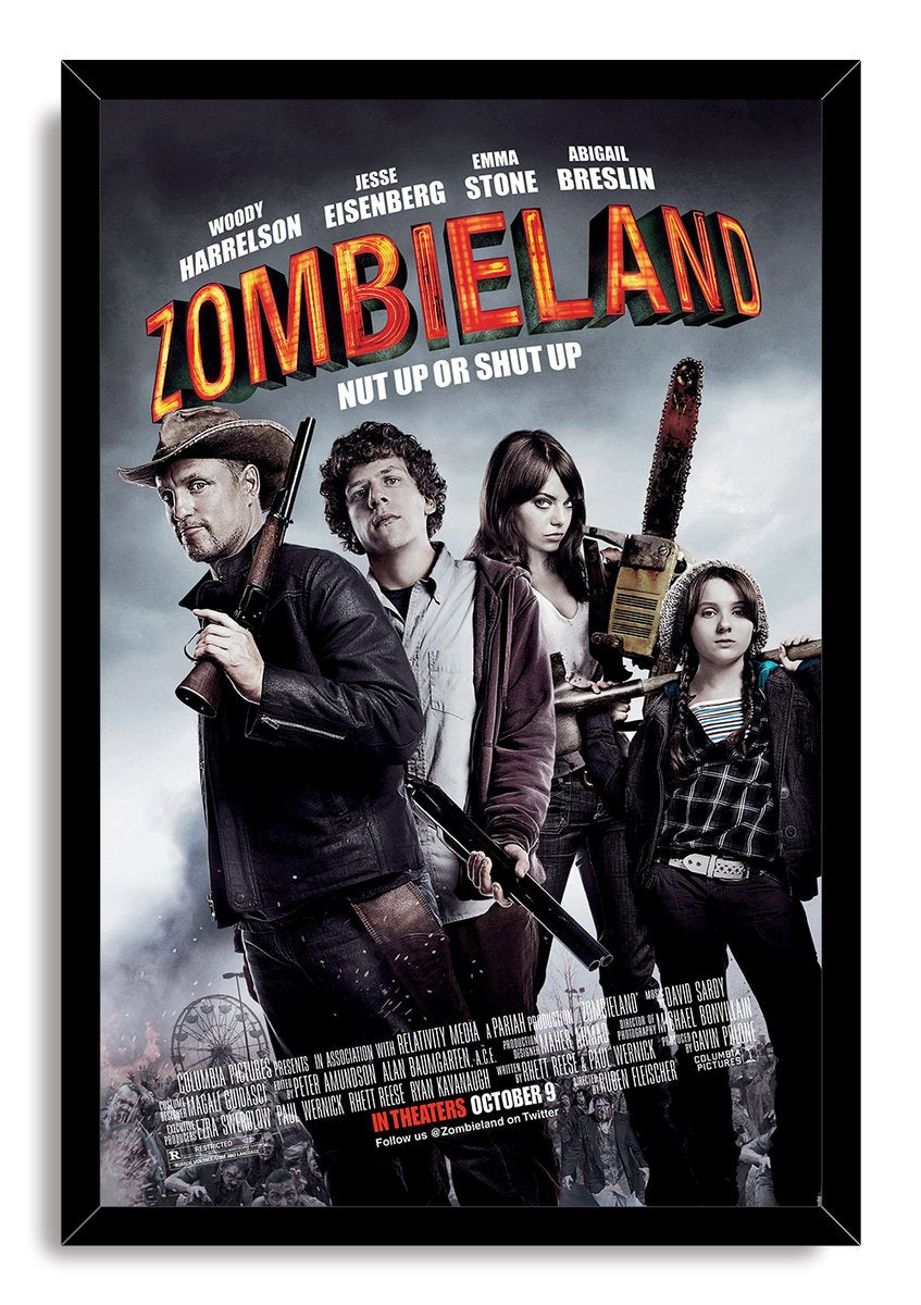 Zombieland Movie Cast Decorative Painting (paper and canvas) art poster printing print