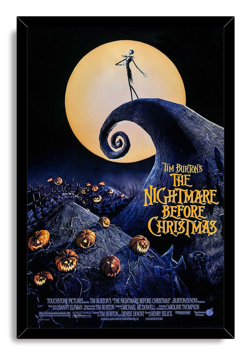 Tim Burton's The Nightmare Before Christmas Decorative Painting (paper and canvas) art poster printing print