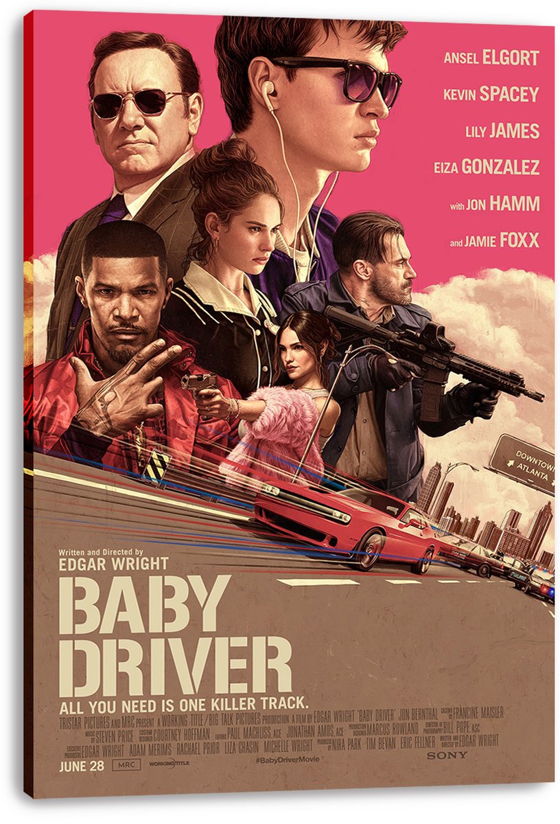 Baby Driver Movie Poster Decorative Painting (paper and canvas) art poster printing print