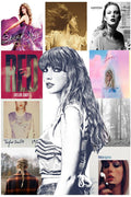 Taylor Swift Album Art Collage Decorative Painting (paper and canvas) art poster printing print
