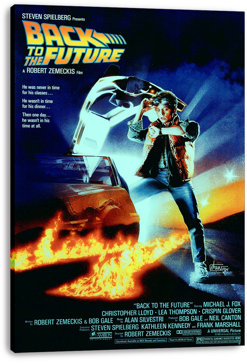 Back to the Future Movie Poster Decorative Painting (paper and canvas) art poster printing print