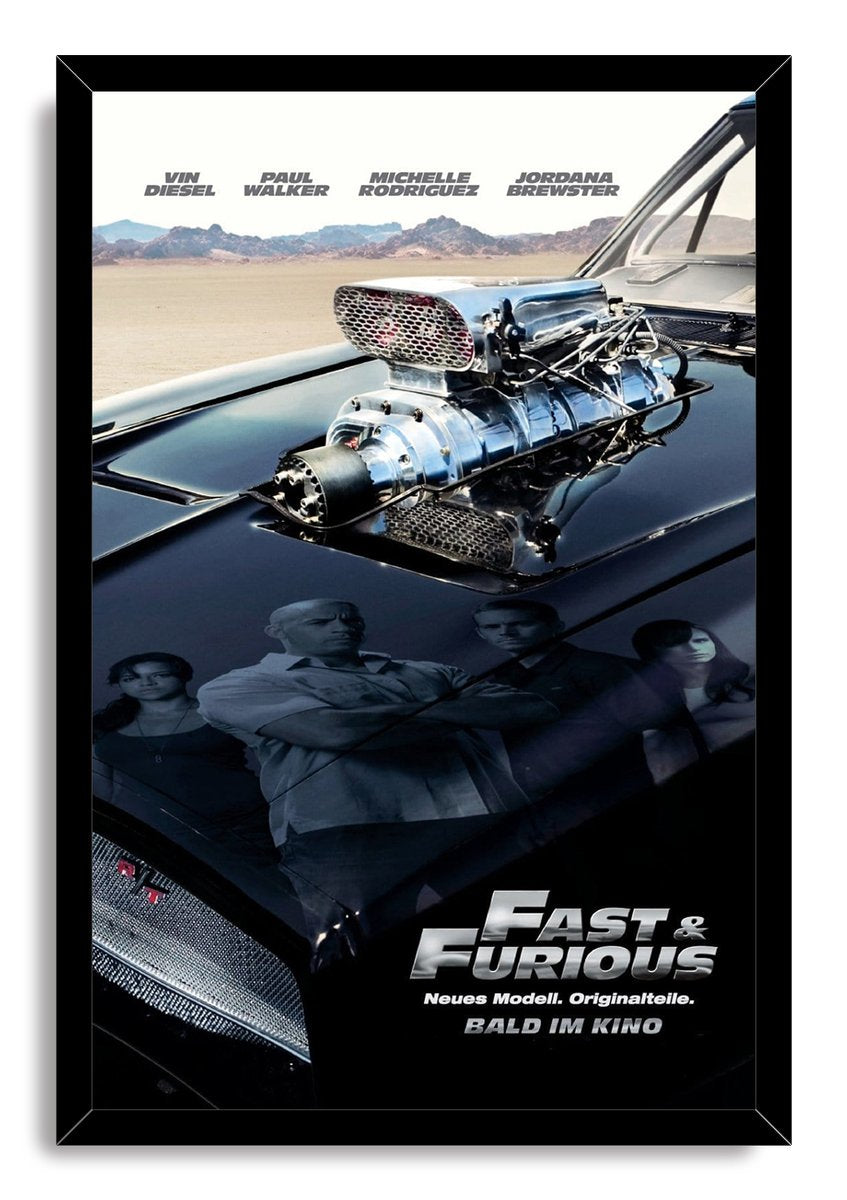 Fast & Furious Iconic Car & Cast Decorative Painting (paper and canvas) art poster printing print