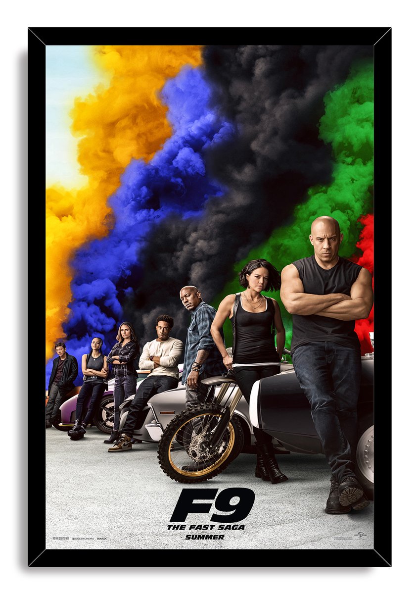F9 The Fast Saga Movie Cast Decorative Painting (paper and canvas) art poster printing print