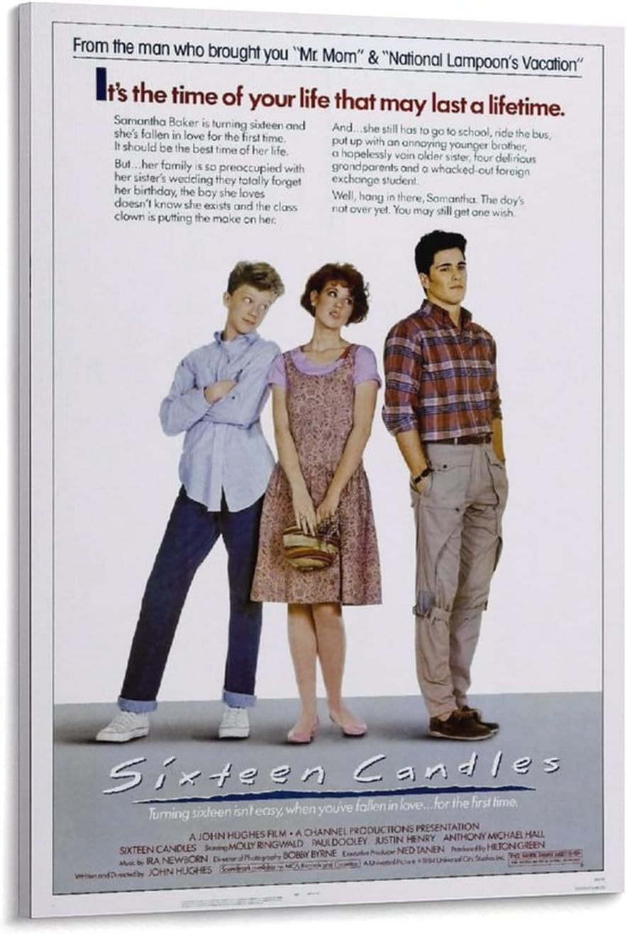 Sixteen Candles Movie Poster (Paper and Canvas) Art Poster Printing Print
