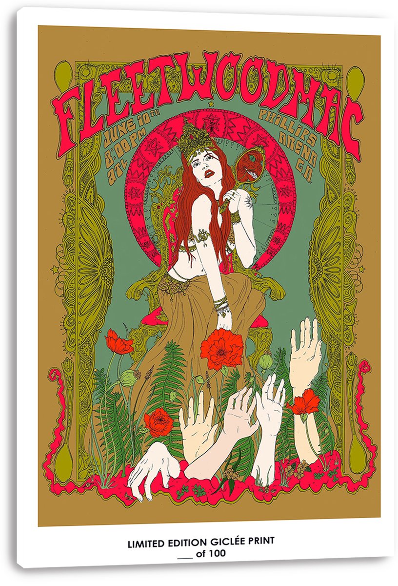 Fleetwood Mac Concert Poster Decorative Painting (paper and canvas) art poster printing print