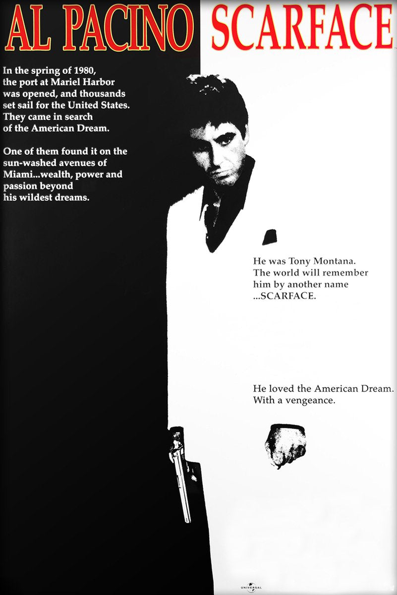 Al Pacino Scarface Tony Montana Decorative Painting (paper and canvas) art poster printing print