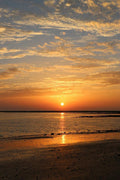Vibrant Sunset Seascape Decorative Painting (paper and canvas) art poster printing print