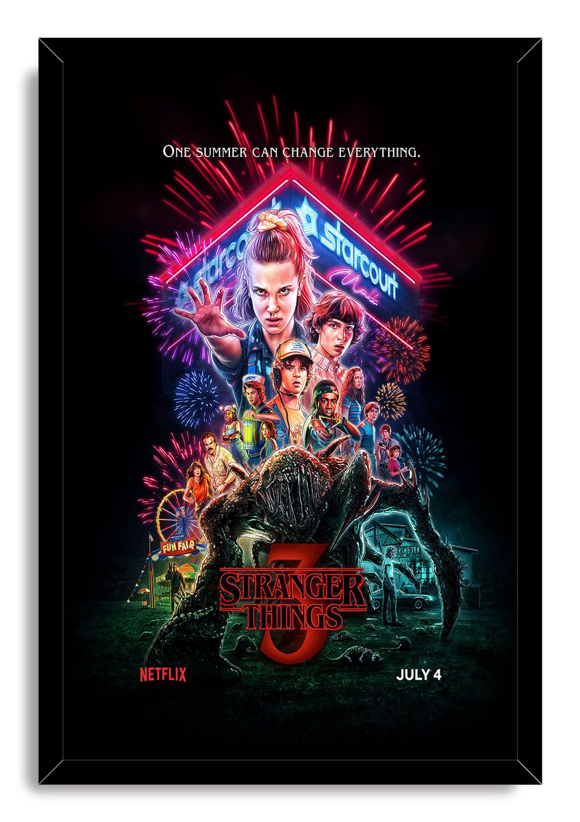 Stranger Things 3 Decorative Painting (paper and canvas) art poster printing print