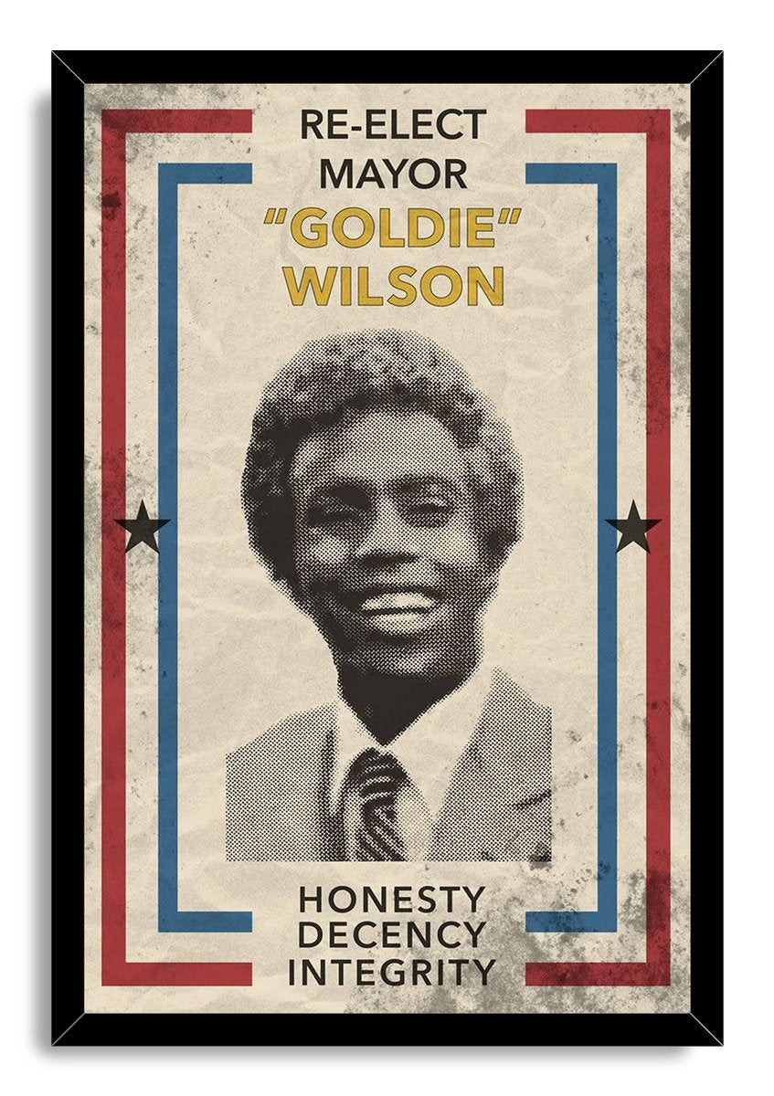 Goldie Wilson Election Poster Decorative Painting (paper and canvas) art poster printing print