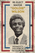 Goldie Wilson Election Poster Decorative Painting (paper and canvas) art poster printing print