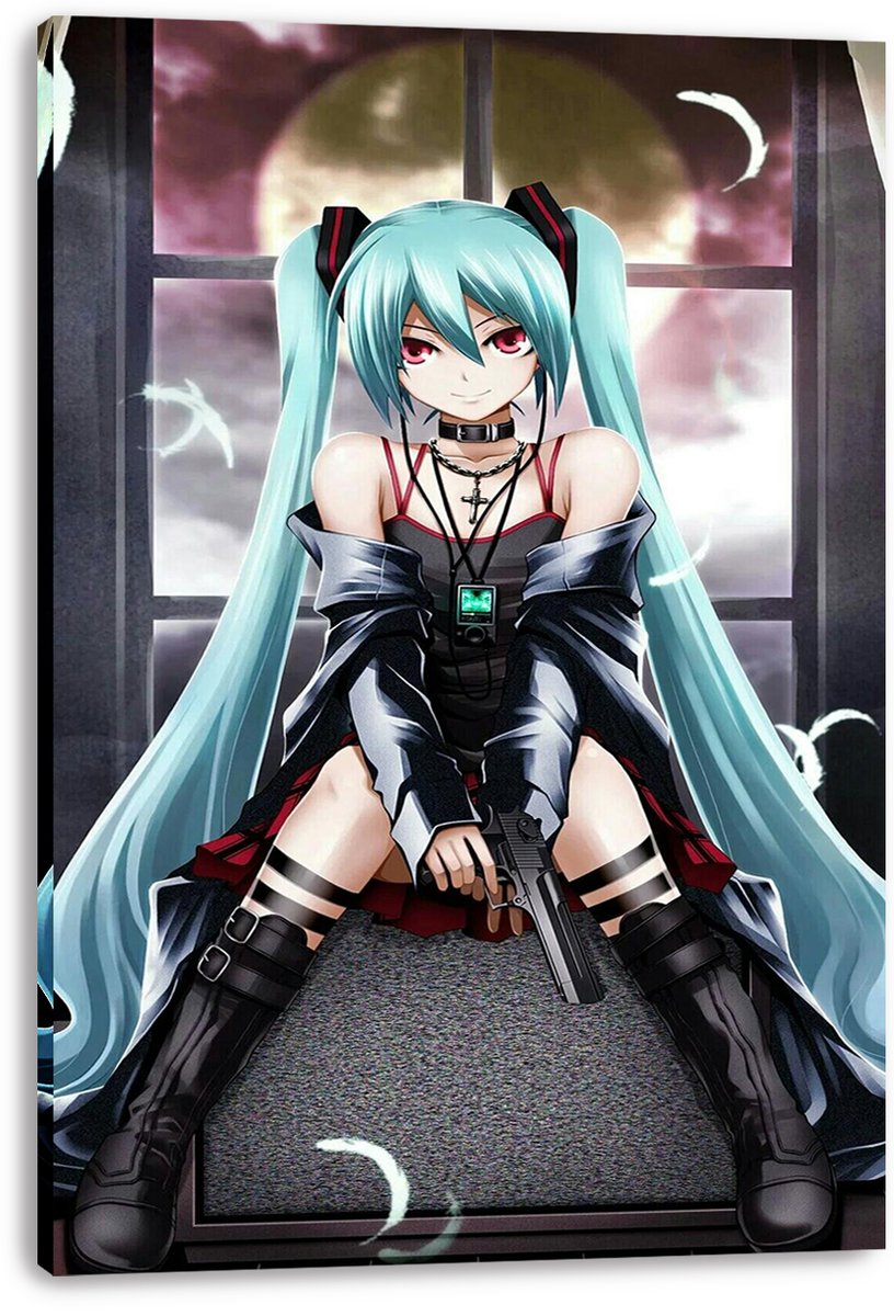 Hatsune Miku Decorative Painting (paper and canvas) art poster printing print