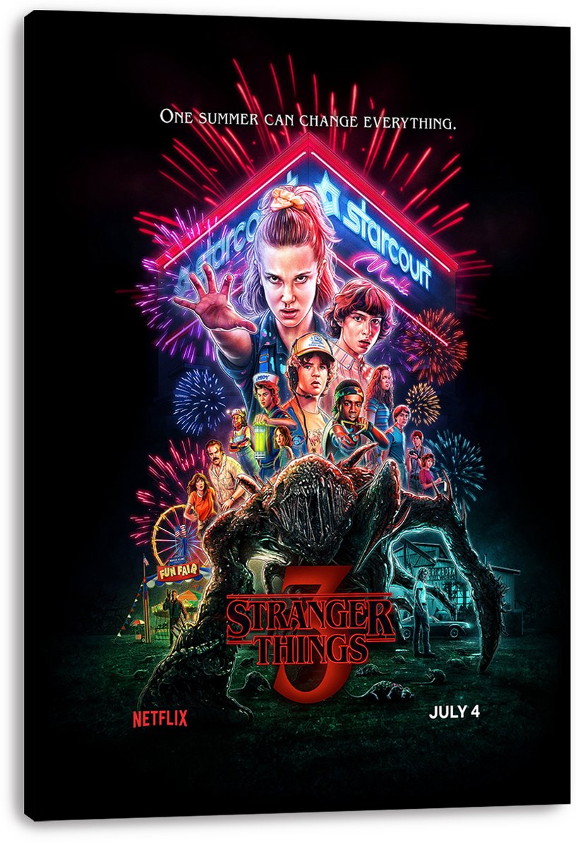 Stranger Things 3 Decorative Painting (paper and canvas) art poster printing print
