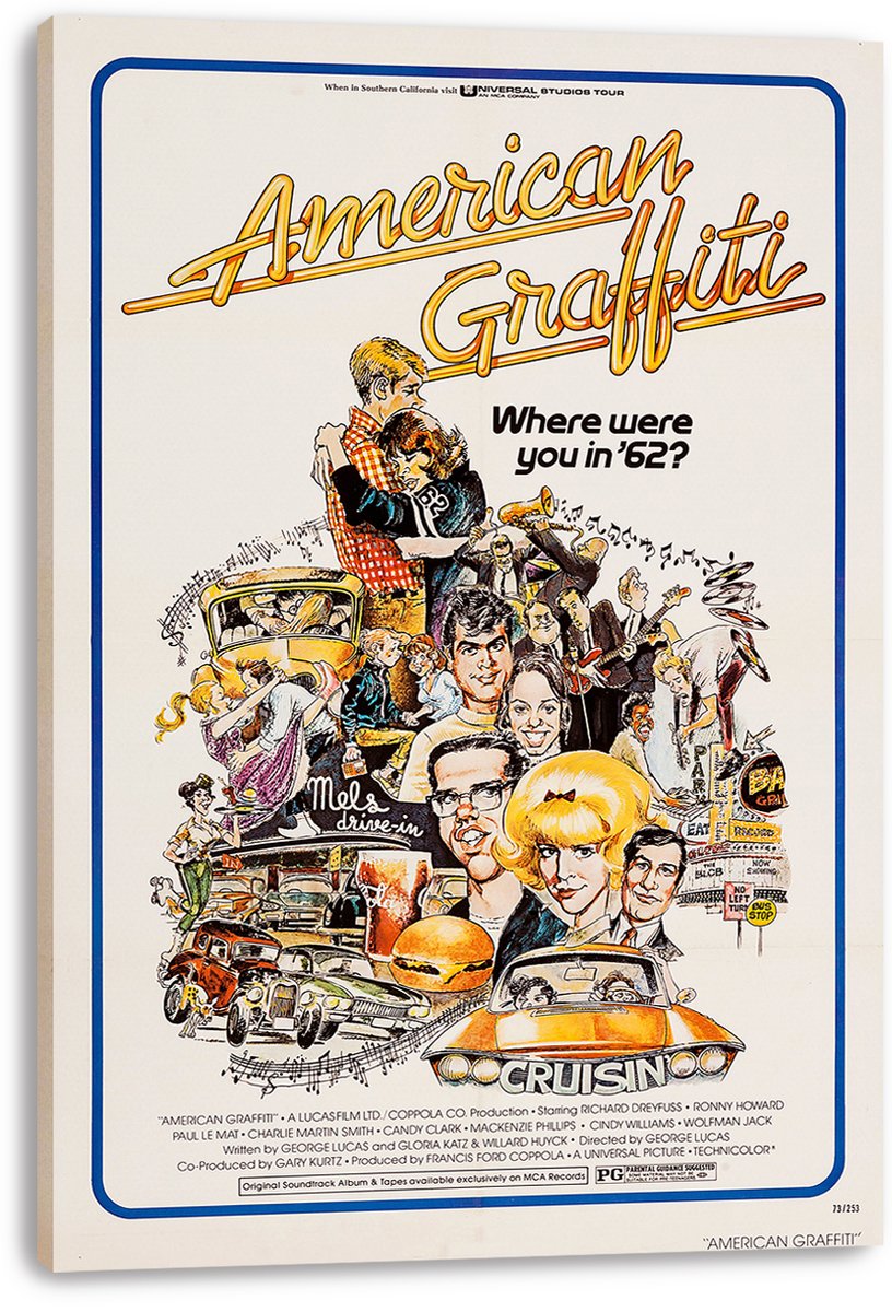 American Graffiti Movie Poster Decorative Painting (paper and canvas) art poster printing print