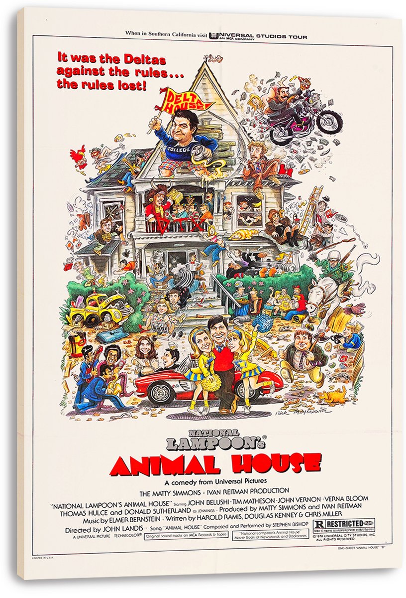 National Lampoon's Animal House Movie Poster Decorative Painting (paper and canvas) art poster printing print