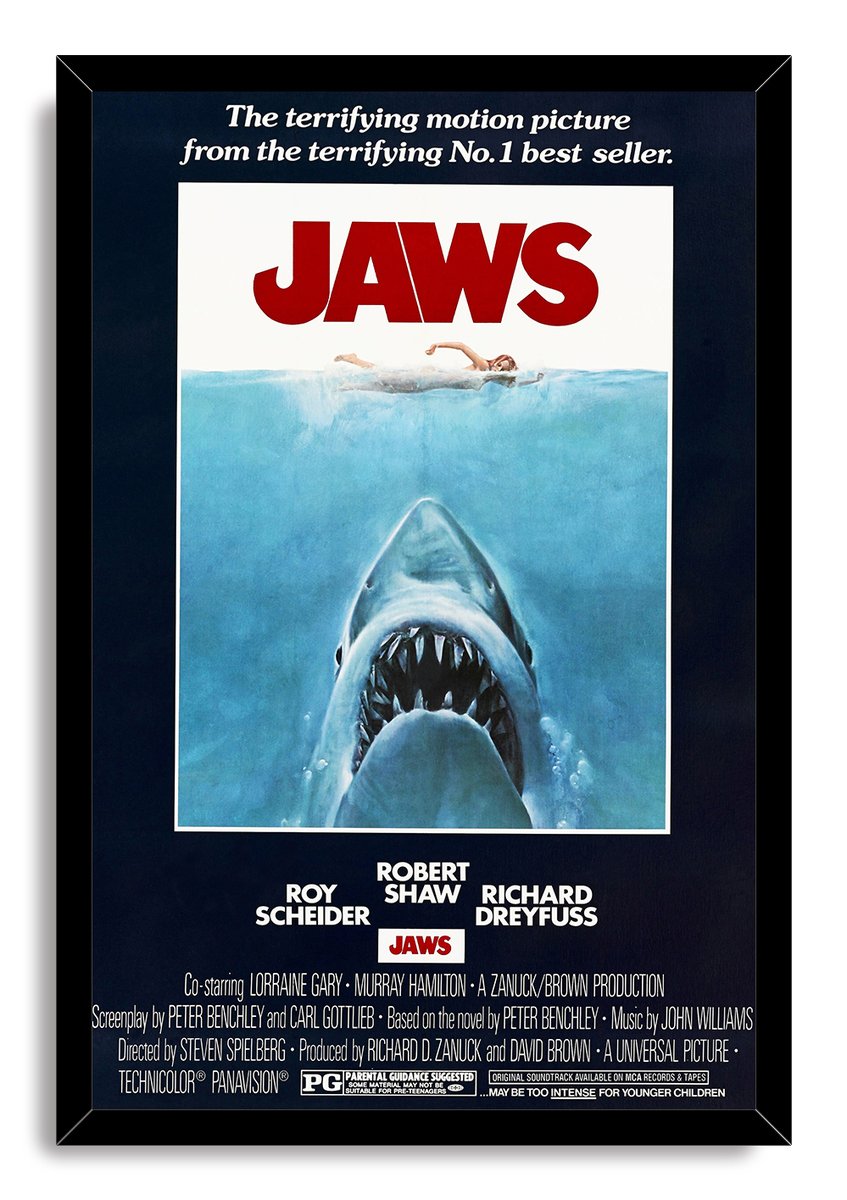 Jaws Movie Poster Decorative Painting (paper and canvas) art poster printing print