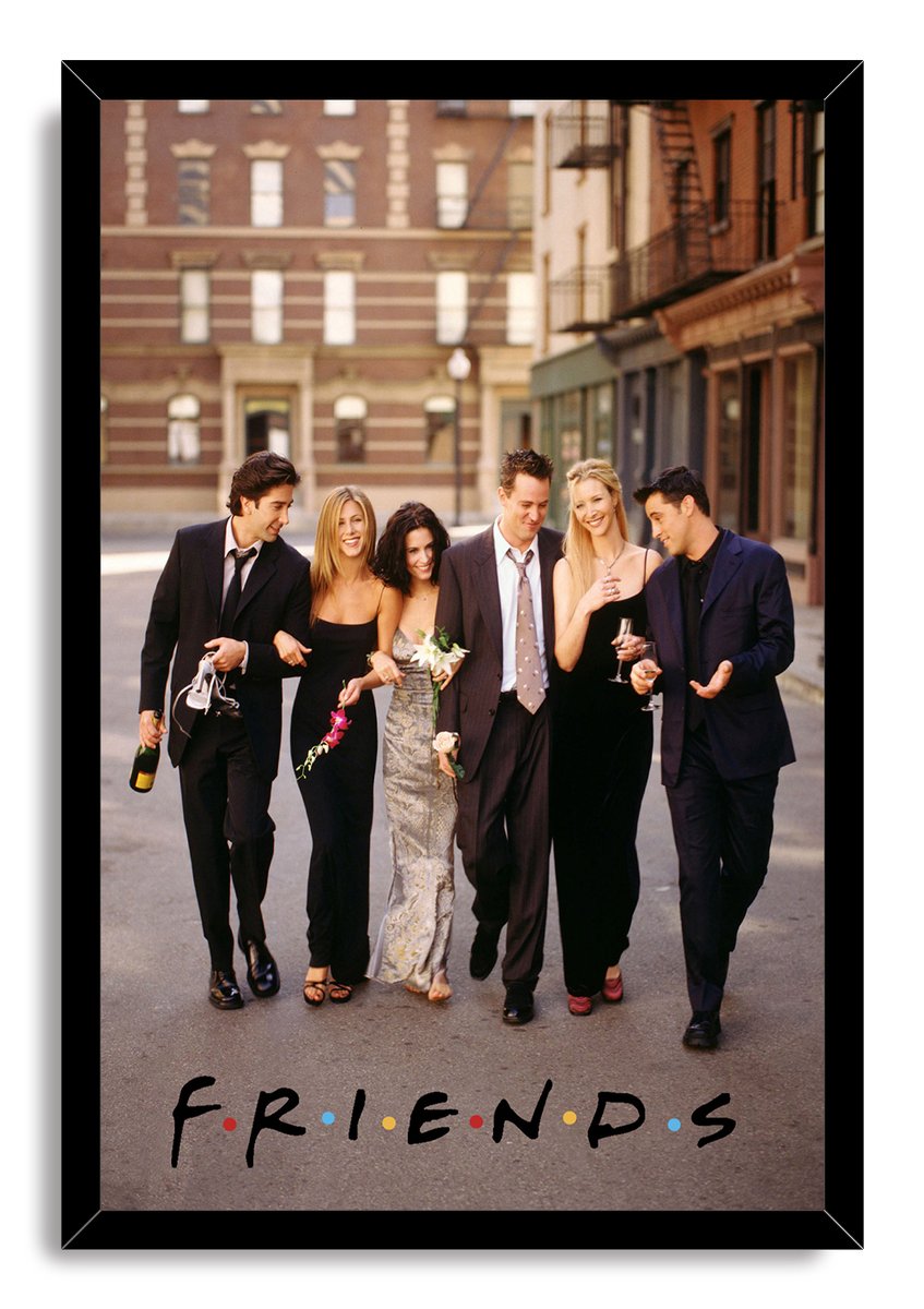 Friends TV Show Cast Decorative Painting (paper and canvas) art poster printing print