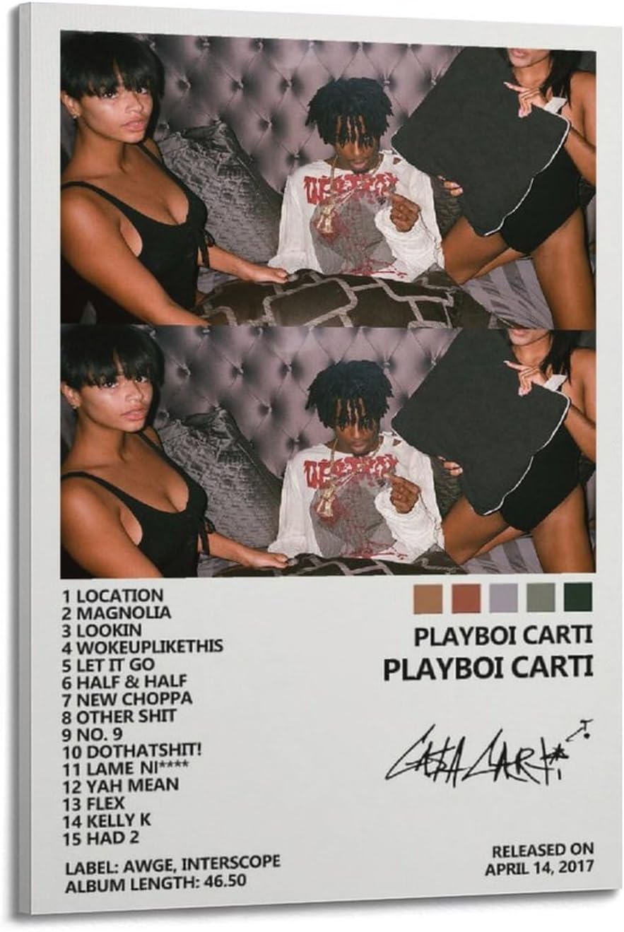 Playboi Carti Album Cover Poster (Paper and Canvas) Art Poster Printing Print