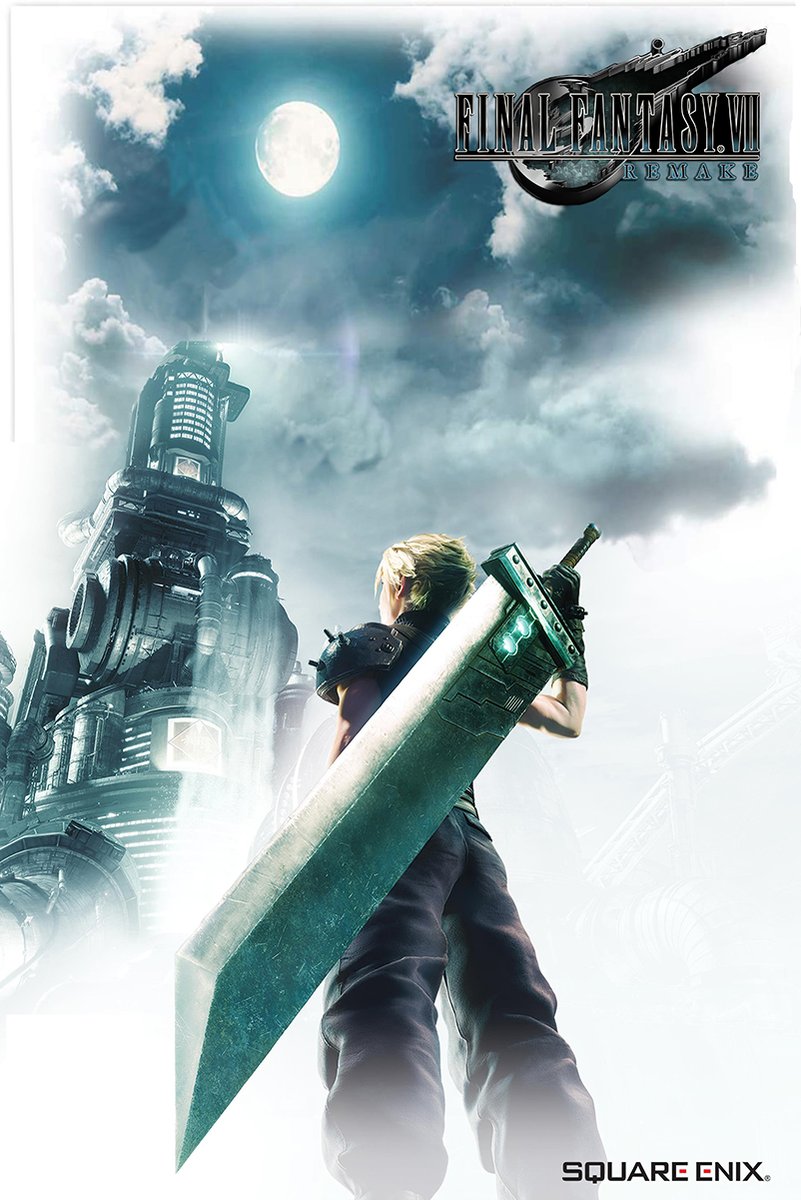 Cloud Strife Final Fantasy VII Remake Decorative Painting (paper and canvas) art poster printing print