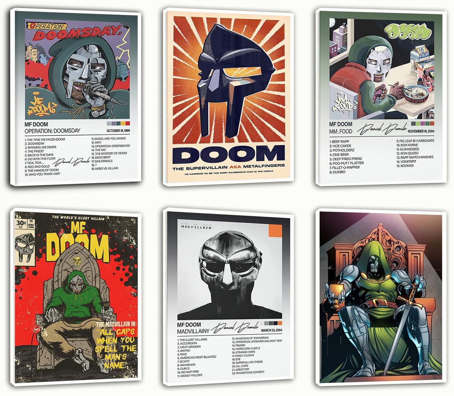 MF Doom Music Poster Signed Limited Album Cover Posters (Paper and Canvas) Art Poster Printing Print