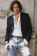 Johnny Depp Decorative Painting (paper and canvas) art poster printing print