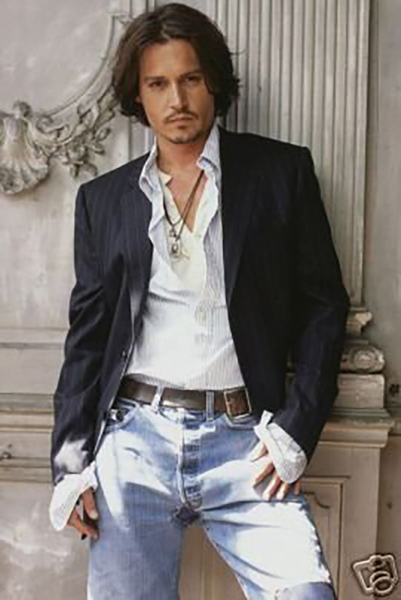 Johnny Depp Decorative Painting (paper and canvas) art poster printing print